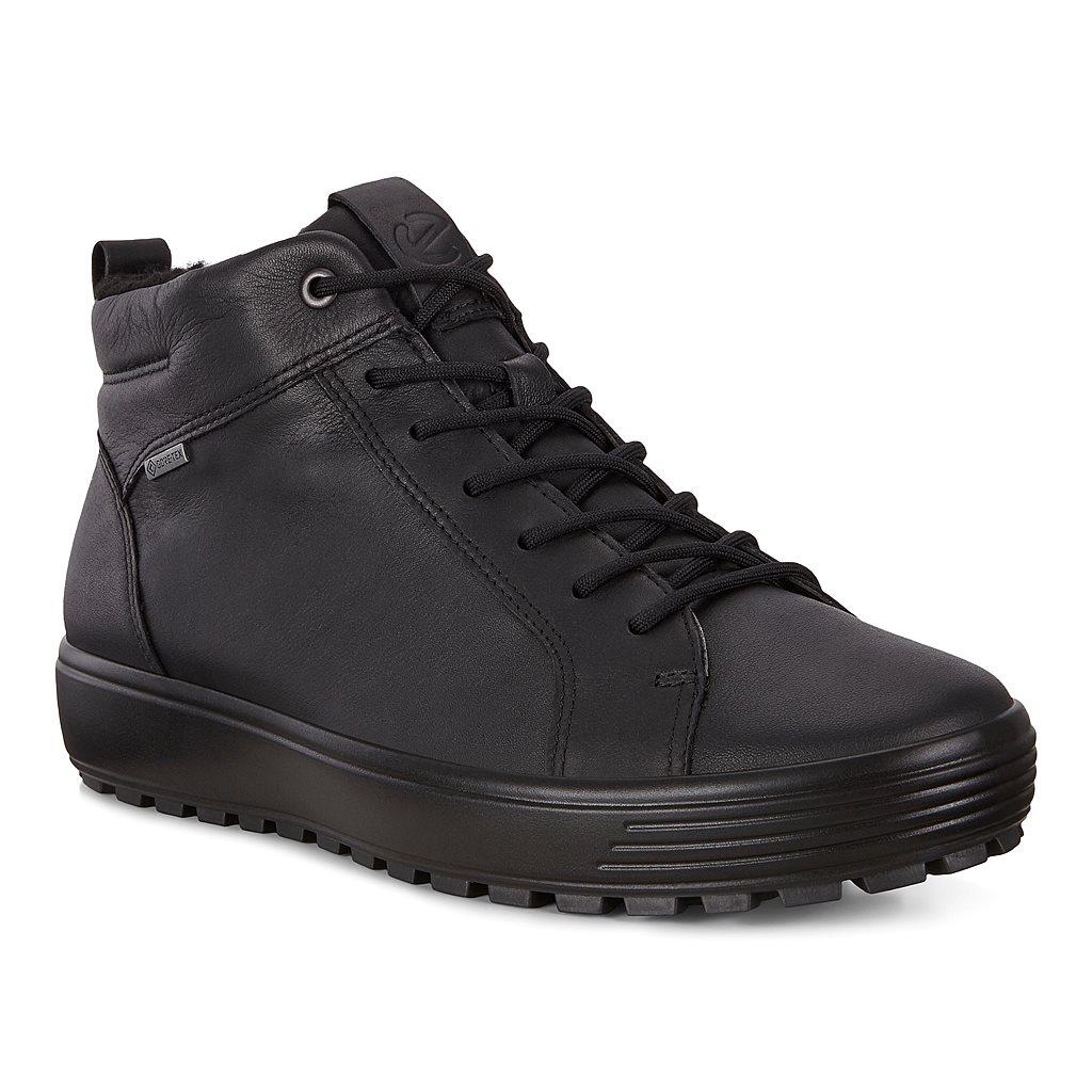 Ecco Soft 7 Tred Mens Gore Tex Shoes In Black - India HZM-852169